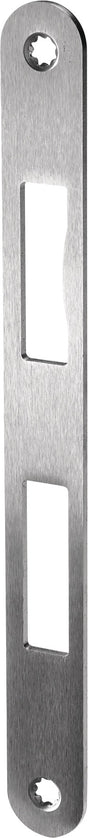 BKS Schließblech B 9000 Edelstahl 24 x 235 mm abgerundet DIN links