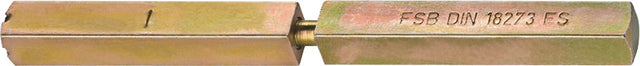 FSB Panikstift 05 0125 geteilter Vollstift 9 x 104 mm verzinkt für Schlösser mit geteilter Nuss