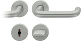 FSB Rosettengarnitur 12 1070 Aluminium U-Form DIN L/R mit Knopf – ASL-Technik