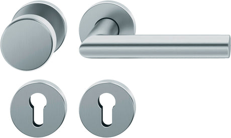 FSB Rosettengarnitur 12 1076 Alu naturfarbig F1 – DIN L/R, ASL-Technik, Wechselgarnitur