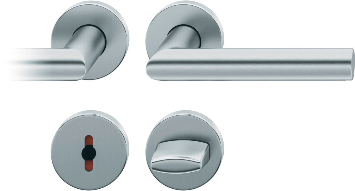 FSB Rosettengarnitur 12 1076 Alu naturfarbig F1 – DIN L/R, ASL-Technik, Wechselgarnitur