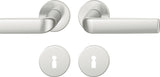FSB Rosettengarnitur 12 1267 Aluminium DIN L/R mit Knopf – Wechselgarnitur