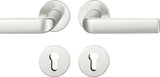 FSB Rosettengarnitur 12 1267 Aluminium DIN L/R mit Knopf – Wechselgarnitur