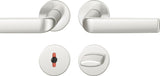 FSB Rosettengarnitur 12 1267 Aluminium DIN L/R mit Knopf – Wechselgarnitur