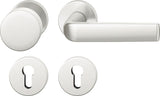 FSB Rosettengarnitur 12 1267 Aluminium DIN L/R mit Knopf – Wechselgarnitur
