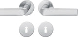 FSB Rosettengarnitur 12 1267 Aluminium DIN L/R mit Knopf – Wechselgarnitur