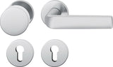 FSB Rosettengarnitur 12 1267 Aluminium DIN L/R mit Knopf – Wechselgarnitur