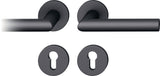 FSB Rosettengarnitur 12 1076 Aluminium 0810 DIN L/R mit Knopf – Wechselgarnitur EN 1906 Klasse 4