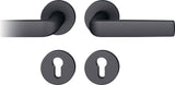 FSB Rosettengarnitur 12 1267 Aluminium 0810 schwarz eloxiert DIN L/R