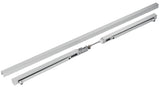 dormakaba Gleitschiene GSR/VL für TS 93 B – Schließfolgeregler weiß 9016, Bandseite, 2500–3200 mm