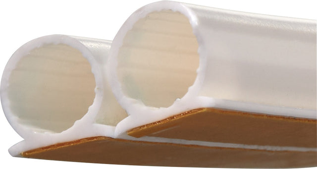 ELLEN Türanschlagdichtung 137 Omega-Profil 6 m x 8 mm selbstklebend weiß