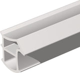 ELLEN Türanschlagdichtung K2154 – 5 m W-PVC Stahlzargendichtung zum Einstecken, grau