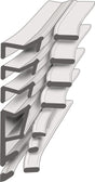 ELLEN Renovierungsdichtung 6308AC – TPE Türdichtung 6,5 m, selbstklebend, für Holzfenster & Türen