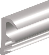 ELLEN Flügelfalzdichtung 4050 EV – 5 m PVC zum Einfräsen, Falzhöhe 12 mm, weiß