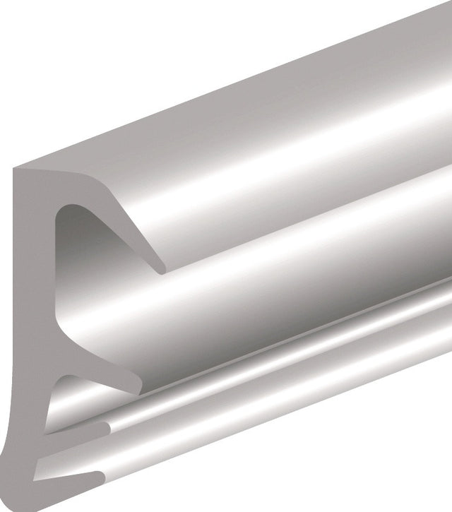 ELLEN Flügelfalzdichtung 4050 EV – 5 m PVC zum Einfräsen, Falzhöhe 12 mm, weiß