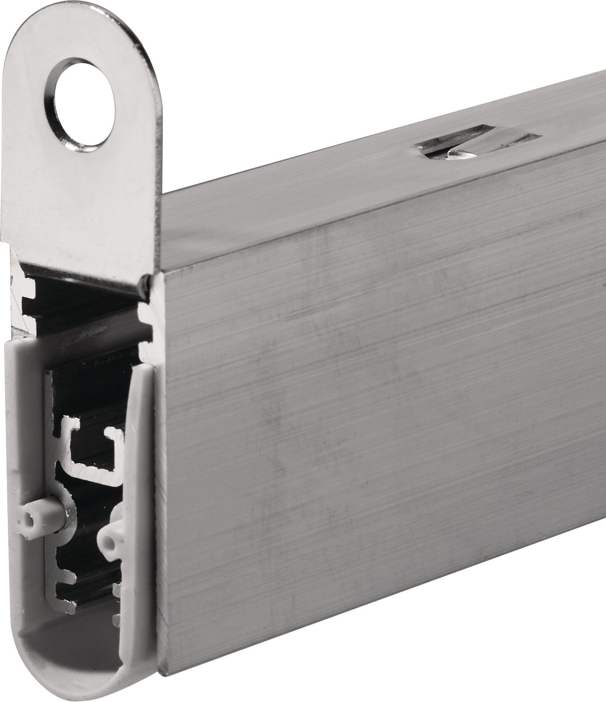 Türdichtung EllenMatic Soundproof von ELLEN – Automatische Türabsenkdichtung mit Silikon, Aluminium silber