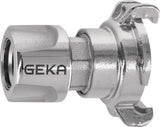 GEKA plus Übergangsstück Messing verchromt – Klaue und Steckbuchse