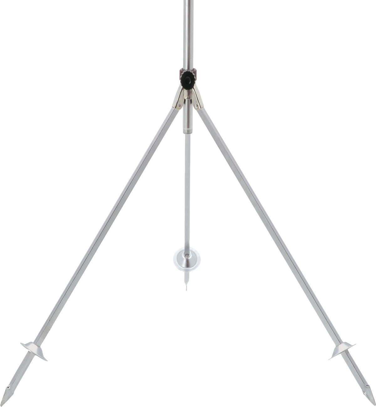 GEKA Dreibeinstativ Stahl verzinkt 2x G3/4" AG mit Standspitzen höhenverstellbar bis 1070 mm