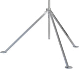 GEKA Dreibeinstativ Stahl verzinkt 2x G3/4" AG mit Standspitzen höhenverstellbar bis 1070 mm