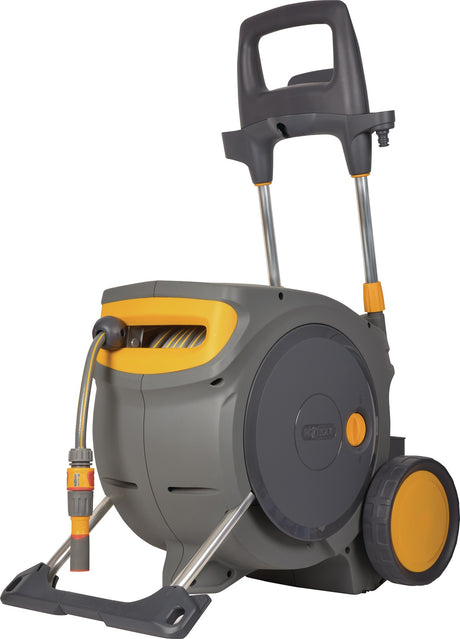 HOZELOCK Schlauchwagen Auto Reel Mobile – Automatische Schlauchaufwicklung, 35 m, 12,5 mm (1/2 Zoll), Kunststoff/Metall