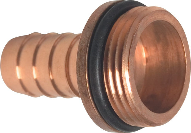 PROFEC Schlauchtülle 20 mm mit Außengewinde 3/4 Zoll und O-Ring, Messing