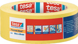 tesa Präzisionskrepp 4334 glatt gelb 25 mm x 50 m – 6 Rollen Profi-Abdeckband