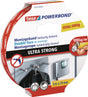 tesa Powerbond Ultra Strong 55792 Montageband, 5 m x 19 mm, weiß – Doppelseitiges Klebeband für sicheren Halt
