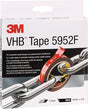 3M VHB Tape 5952F Montageband, schwarz, 19 mm x 3 m, Acrylschaum, hohe Haftung