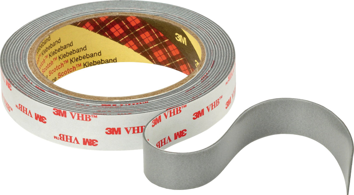 3M VHB Tape 4941P Montageband grau 19 mm x 3 m – Doppelseitiges Hochleistungs-Klebeband