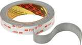 3M VHB Tape 4941P Montageband grau 19 mm x 3 m – Doppelseitiges Hochleistungs-Klebeband