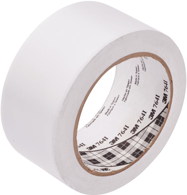 3M Allzweck-Weich-PVC-Klebeband 764i Weiß 50,8 mm x 33 m – 24 Rollen