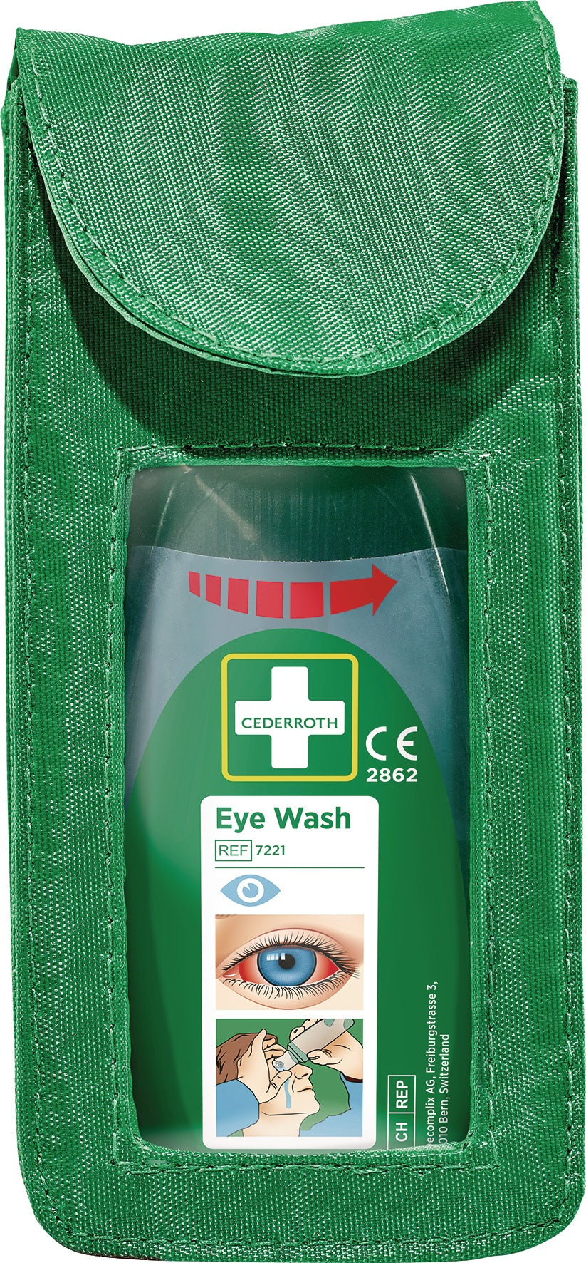 CEDERROTH Holster für Augenspülflasche 4000 326 110 – Nylon mit Gürtelschlaufe