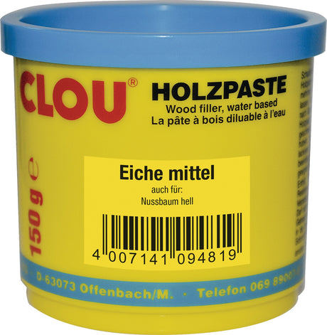 CLOU Holzpaste Farbe 01 natur 150g Dose – Wasserverdünnbar & Trittfest