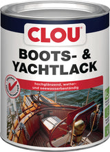 CLOU Boots- und Yachtlack farblos glänzend 0,75 l – Seewasserfest & Witterungsbeständig, 3er-Pack