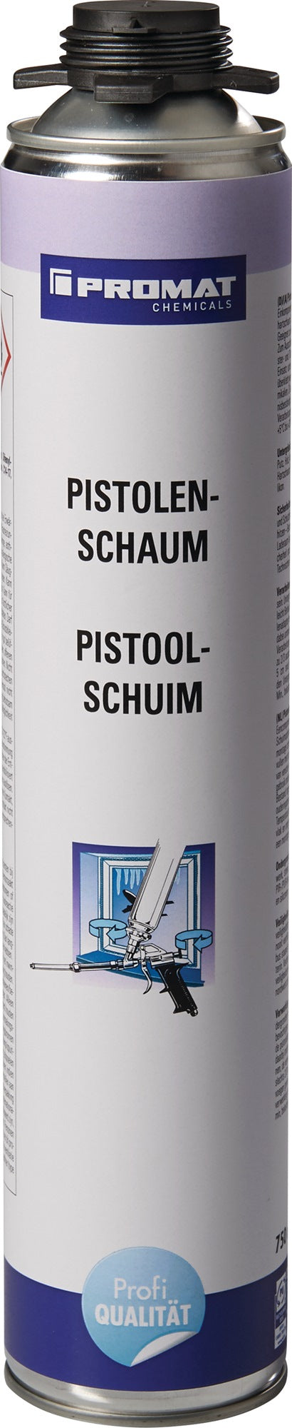 PROMAT CHEMICALS 1K-Pistolenschaum 750 ml B2 champagner – 12 Stück Dose