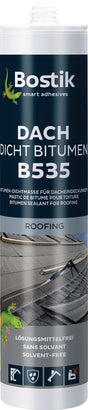 BOSTIK Bitumen-Dachdichtstoff B535 schwarz 300 ml Kartusche – 12 Stück