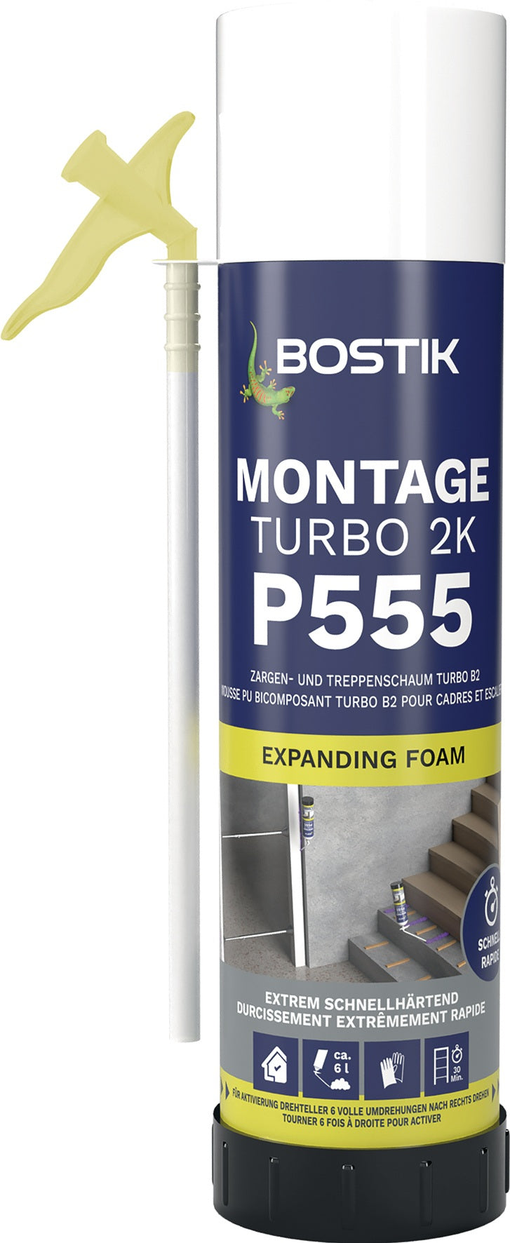 BOSTIK 2K-Montageschaum Zargen Turbo P555 245 ml B2 violett