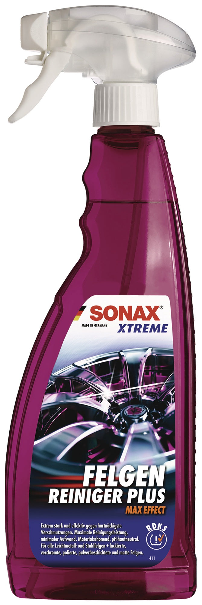 SONAX FelgenReiniger PLUS XTREME 750 ml Sprühflasche – 6er-Pack, selbstaktiver Spezialreiniger