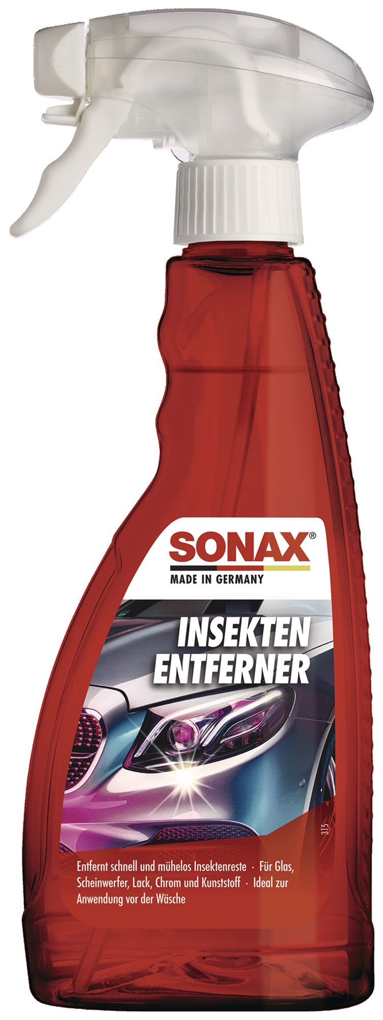 SONAX InsektenEntferner 500 ml Sprühflasche – Schnelle Reinigung für Lack, Chrom und Kunststoff