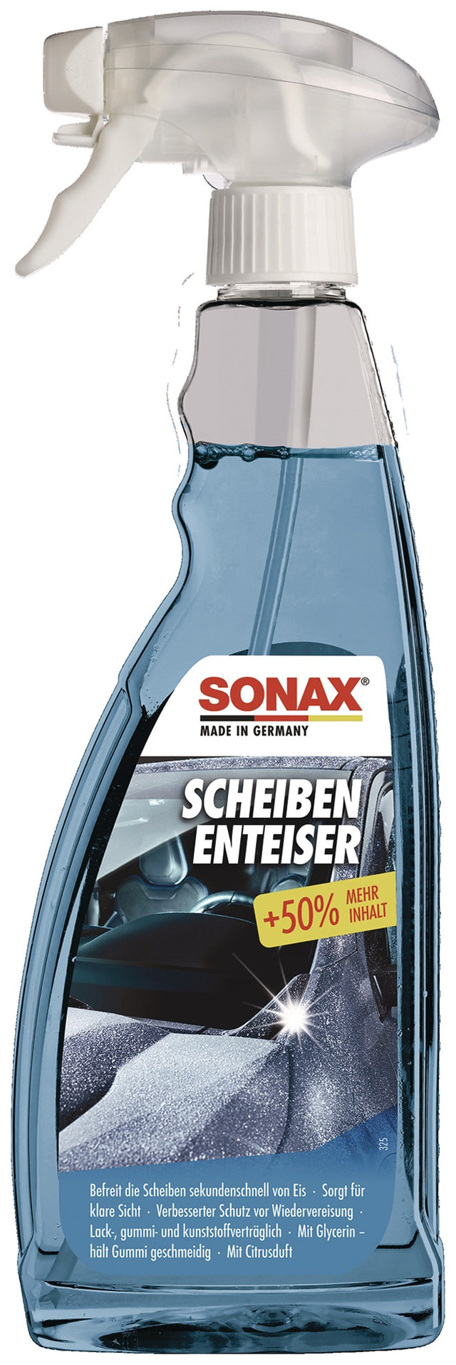 SONAX Scheibenenteiser 750 ml Sprühflasche – Sekundenschnell eisfrei, 6er-Pack