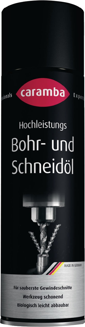 CARAMBA Bohr- und Schneidölspray 500 ml – Für saubere Gewindeschnitte und mittelschwere Zerspanung