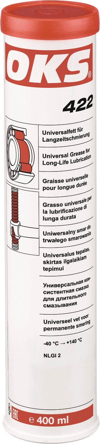 OKS 422 Universalfett für Langzeitschmierung 400 ml Kartusche, hell