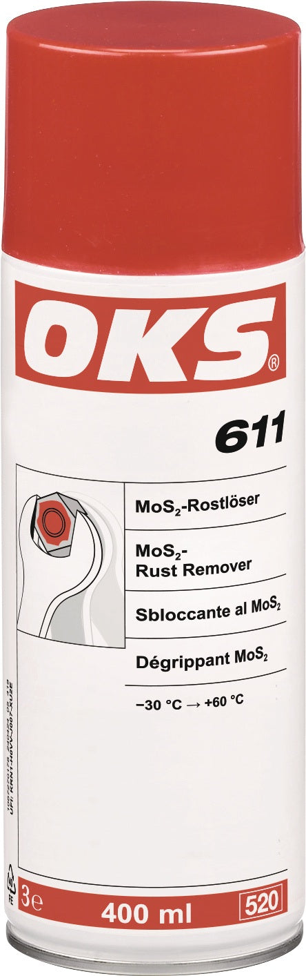 OKS 611 Rostlöser mit MoS² 400 ml Spraydose – 12 Stück