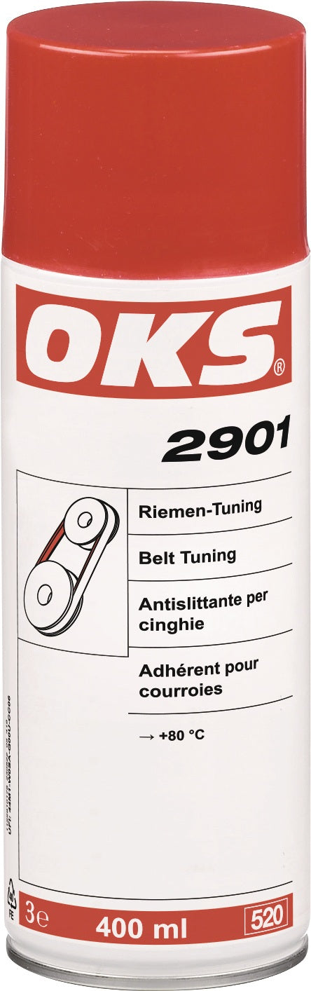 OKS 2901 Riemen-Tuning Spray 400 ml – Keilriemenspray für alle Riemenarten, 12er-Pack