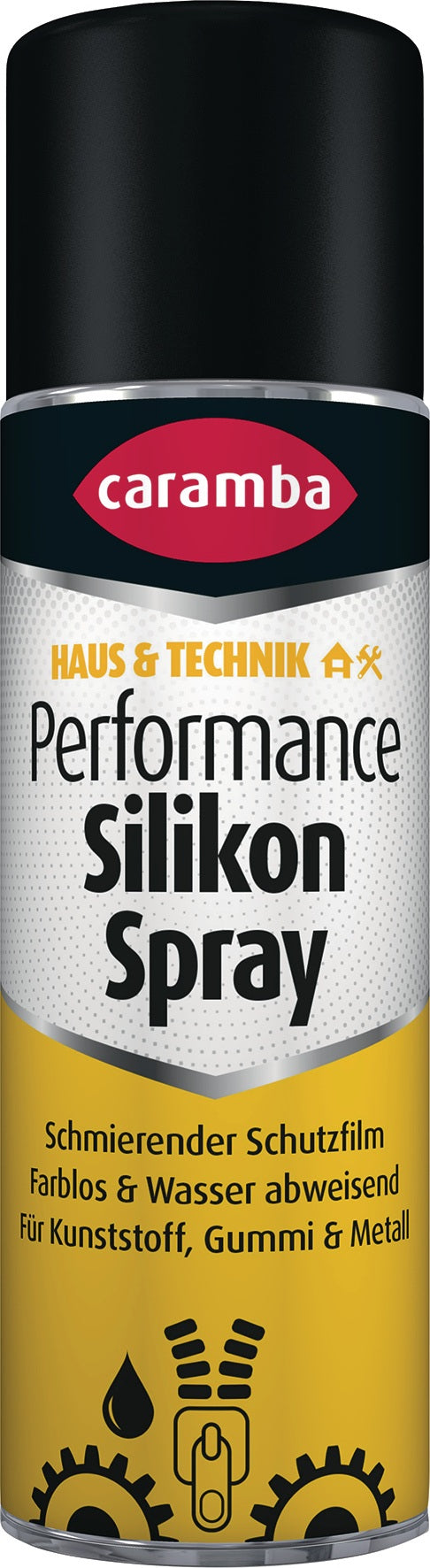 CARAMBA Silikonspray Performance farblos 300 ml – 6er-Pack, Schmierfilm für Schlösser & Dichtungen