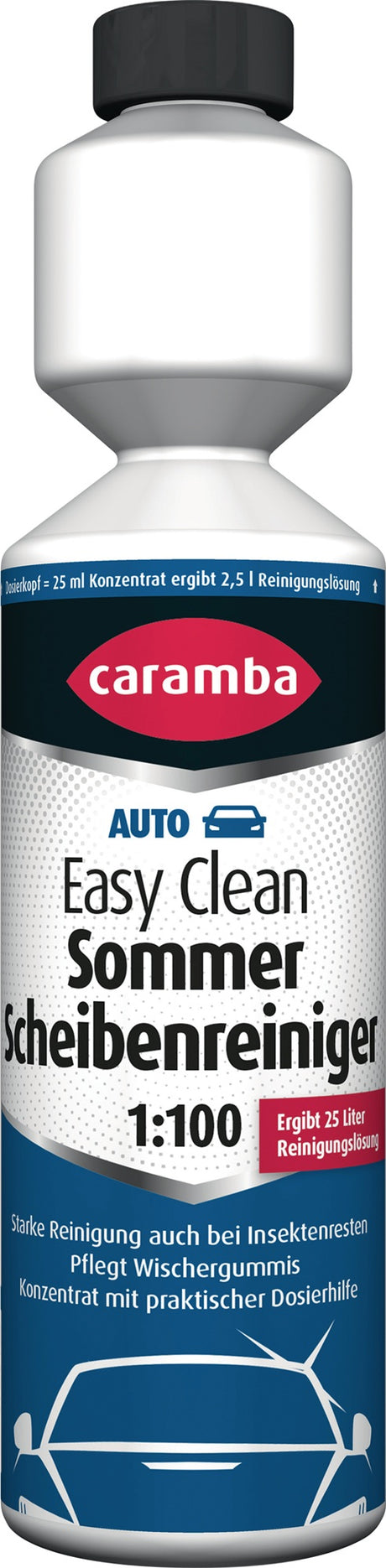 CARAMBA Scheibenreiniger Sommer Easy Clean Konzentrat 1:100 – 6x 250 ml Flasche