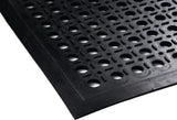 Rubberselect Anti-Ermüdungsmatte 0,9 m x 1,5 m, 12 mm, schwarz, NR/SBR