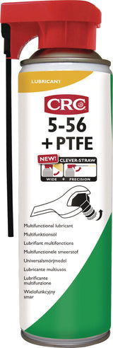 CRC Multifunktionsöl 5-56+PTFE Clever Straw 500 ml Spraydose – 12 Stück