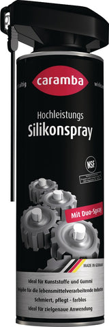 Hochleistungssilikonspray farblos NSF H2 500 ml Duo-Spray von CARAMBA