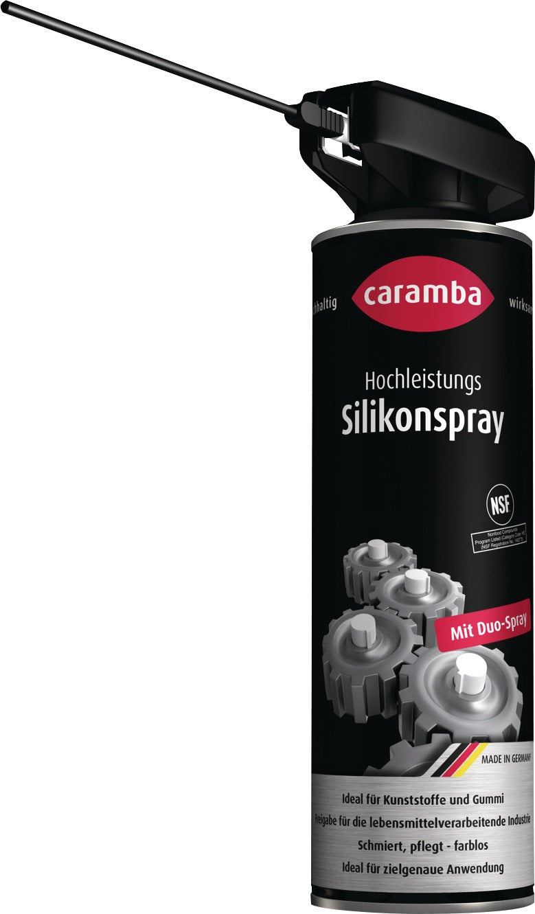 Hochleistungssilikonspray farblos NSF H2 500 ml Duo-Spray von CARAMBA